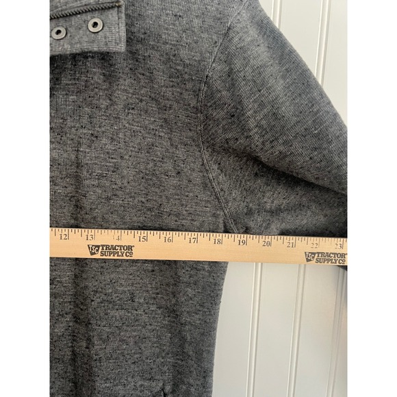 Banana Republic Womens Gray Cotton Snap Front Mock Neck Jacket Medium RN 54023 - Picture 7 of 8